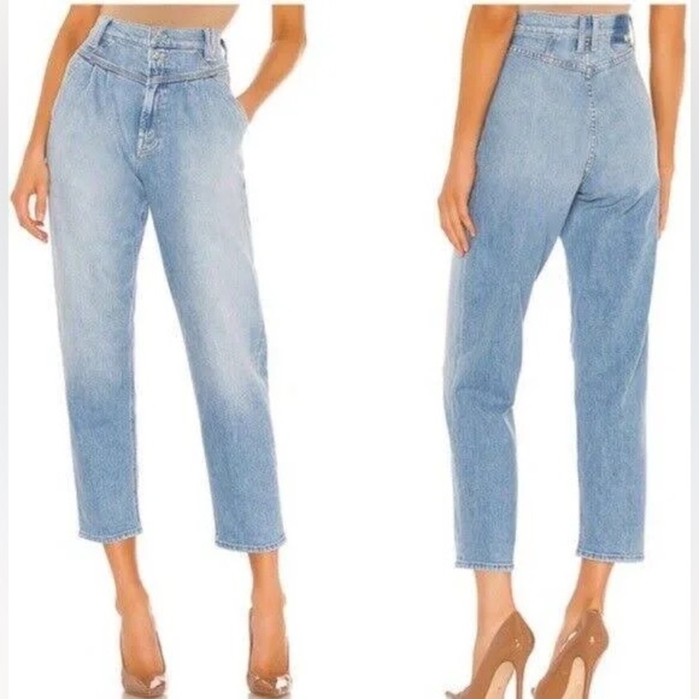 MOTHER Superior The Pleated Popular Peg Jean Color: Intoxicated Size 25